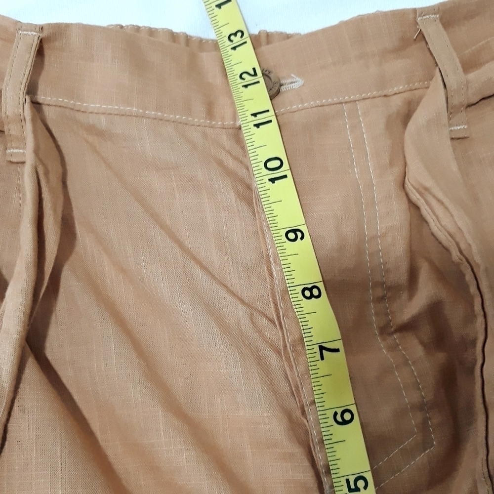 Past Life The Collective Organic Linen and Cotton Brownish Pants Belted Size 0 - Picture 12 of 13